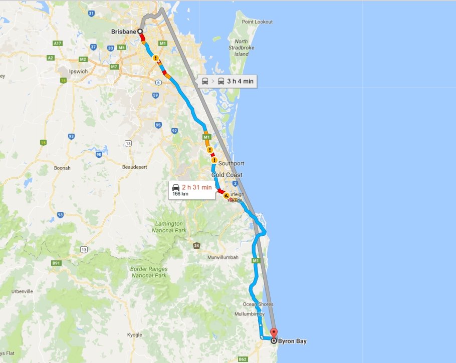 Day 37: Brisbane to Byron Bay - Flying Solo Gear Company