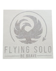 Flying Solo Original Waterproof Die-Cut Decal - Flying Solo Gear Company