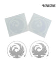 Mini Phoenix 2-Pack Waterproof Die-Cut Decals - Flying Solo Gear Company