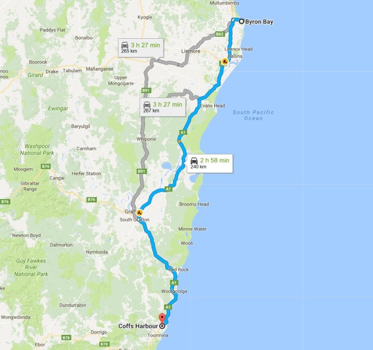 Day 38: Byron Bay to Coffs Harbour - Flying Solo Gear Company