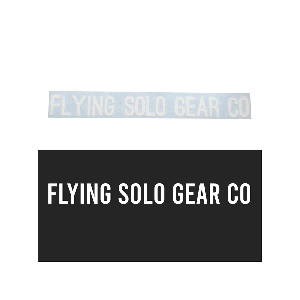 &quot;Flying Solo Gear Co&quot; Waterproof Die-Cut Decal - Flying Solo Gear Company