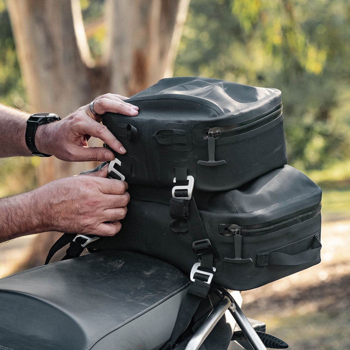 Motocentric Waterproof Motorcycle Tail Bag - Elite Biker's Accessories